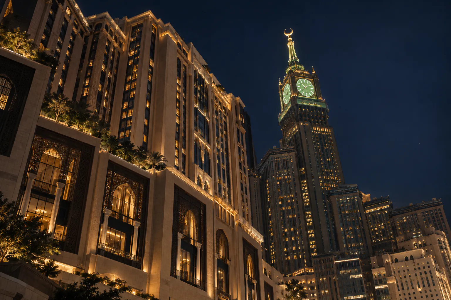 Ilustrasi suasana hotel Haramain